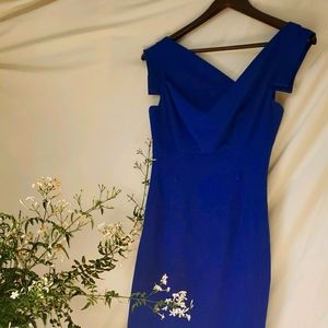 Black Halo Gabardine Sheath Dress